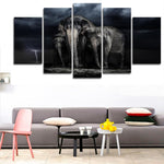 The Elephant Of The Lightning Clouds Landscape
