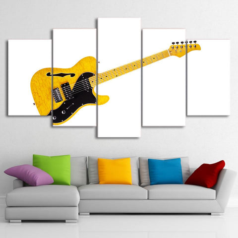 Boys Music Yellow Guitar White - Mystikz Gaming