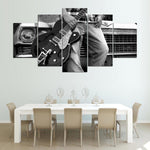 Art Guitar Car Black White - Mystikz Gaming