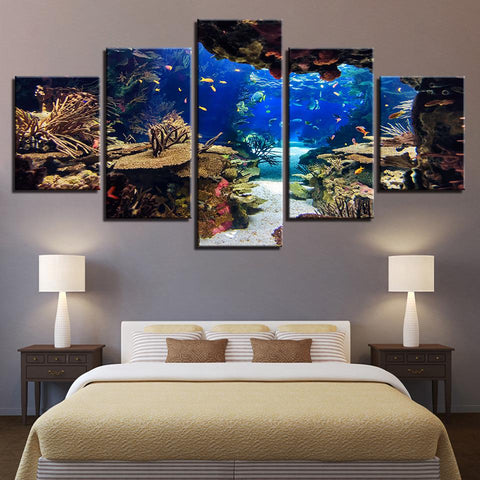 Underwater Sea Fish Coral Reefs Seascape